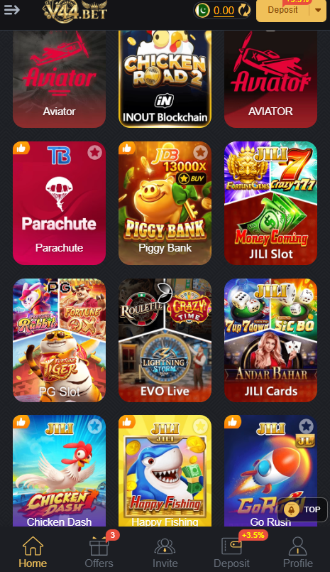 v44 .bat game different games available 