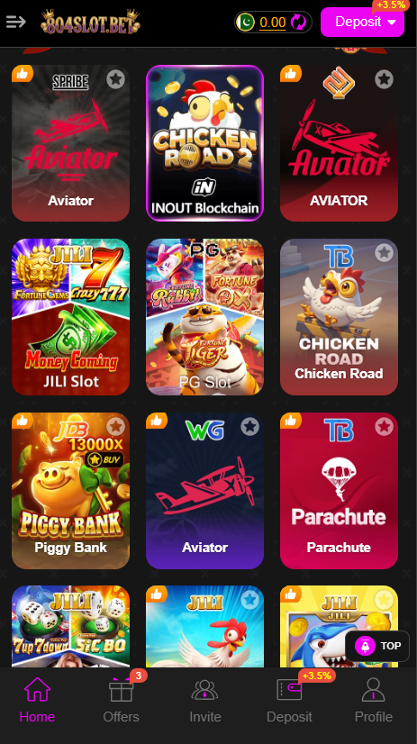 804slot bet game lists