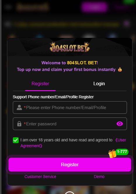 804slot bet login and registration