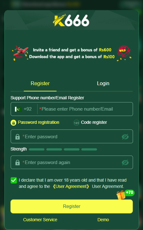 Login and registration