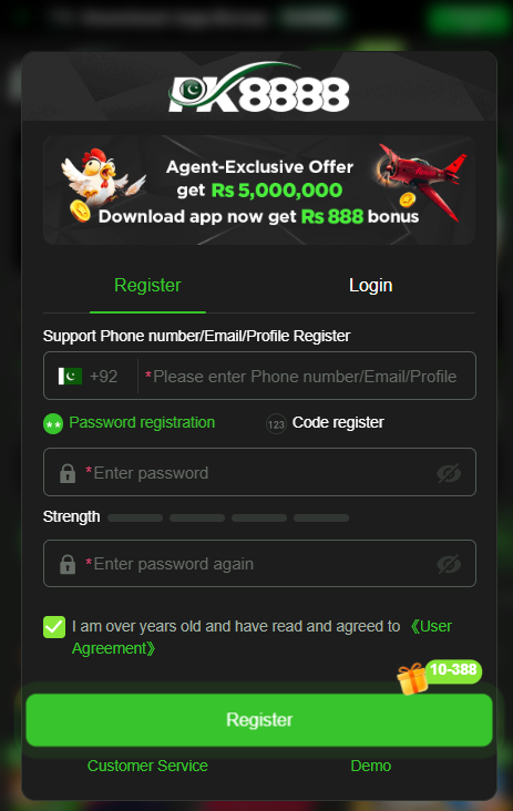 pk888 game login and registration